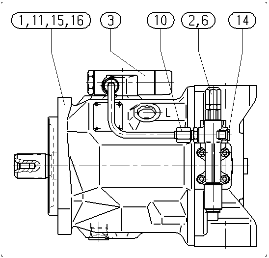 A A10V O 71 DFLR/31R-VSC12N00 -S1289 — Zeichnung