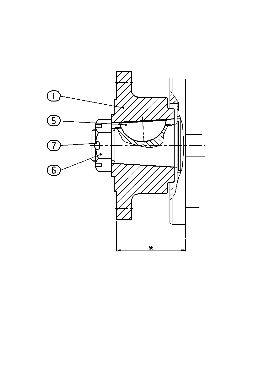 COUPLING FLANGE — Zeichnung