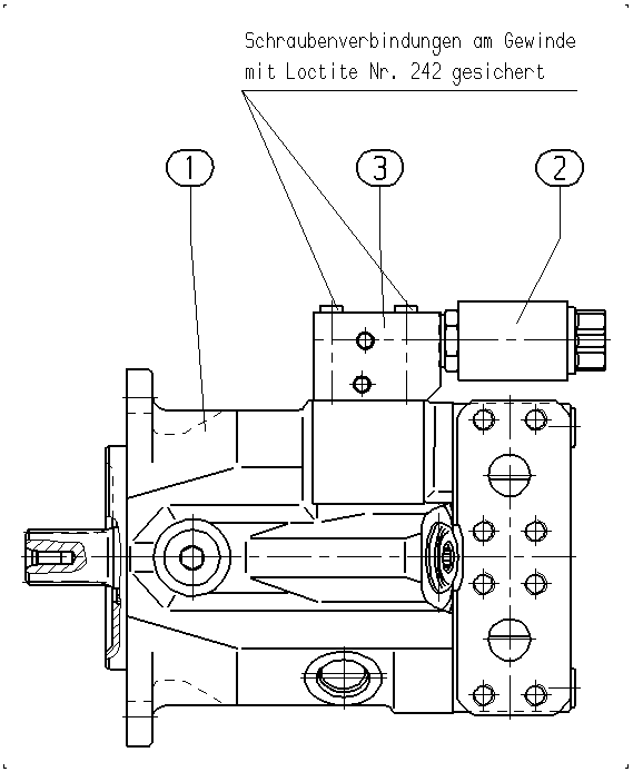 A A10V M 45 EZ6 /52W2-VRC10N00 — Zeichnung
