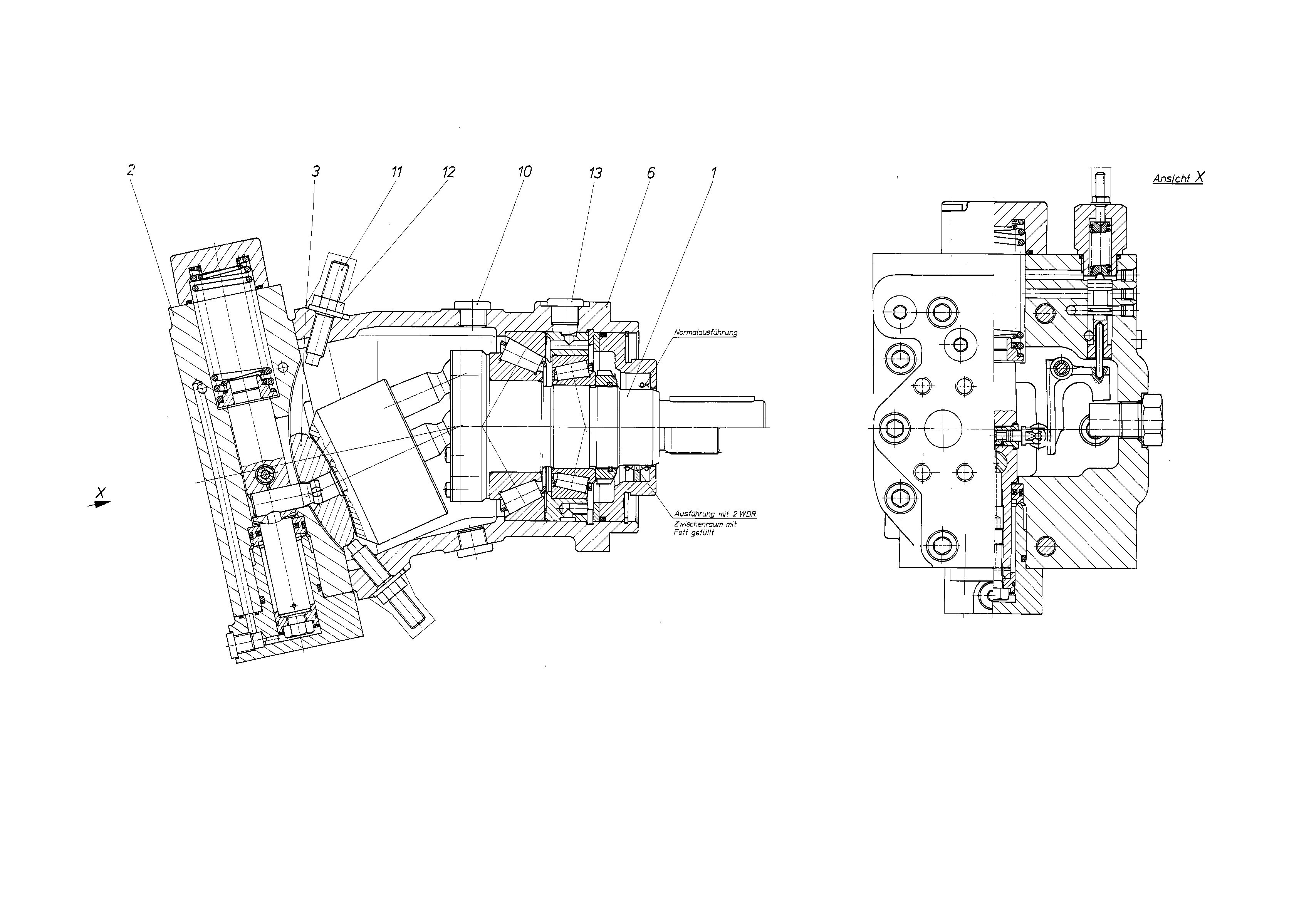 A7VO160LR/61R-DPBO1*G* — Zeichnung