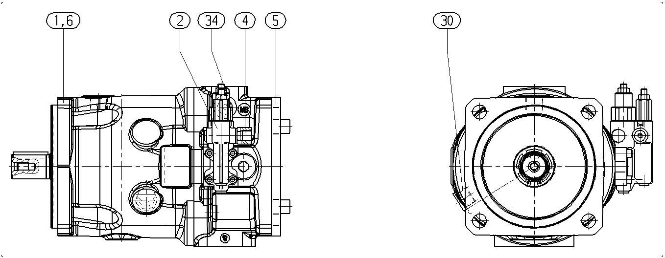 A A10VSO 71 DRS /32R-VPB32U99 -S2026 — Zeichnung