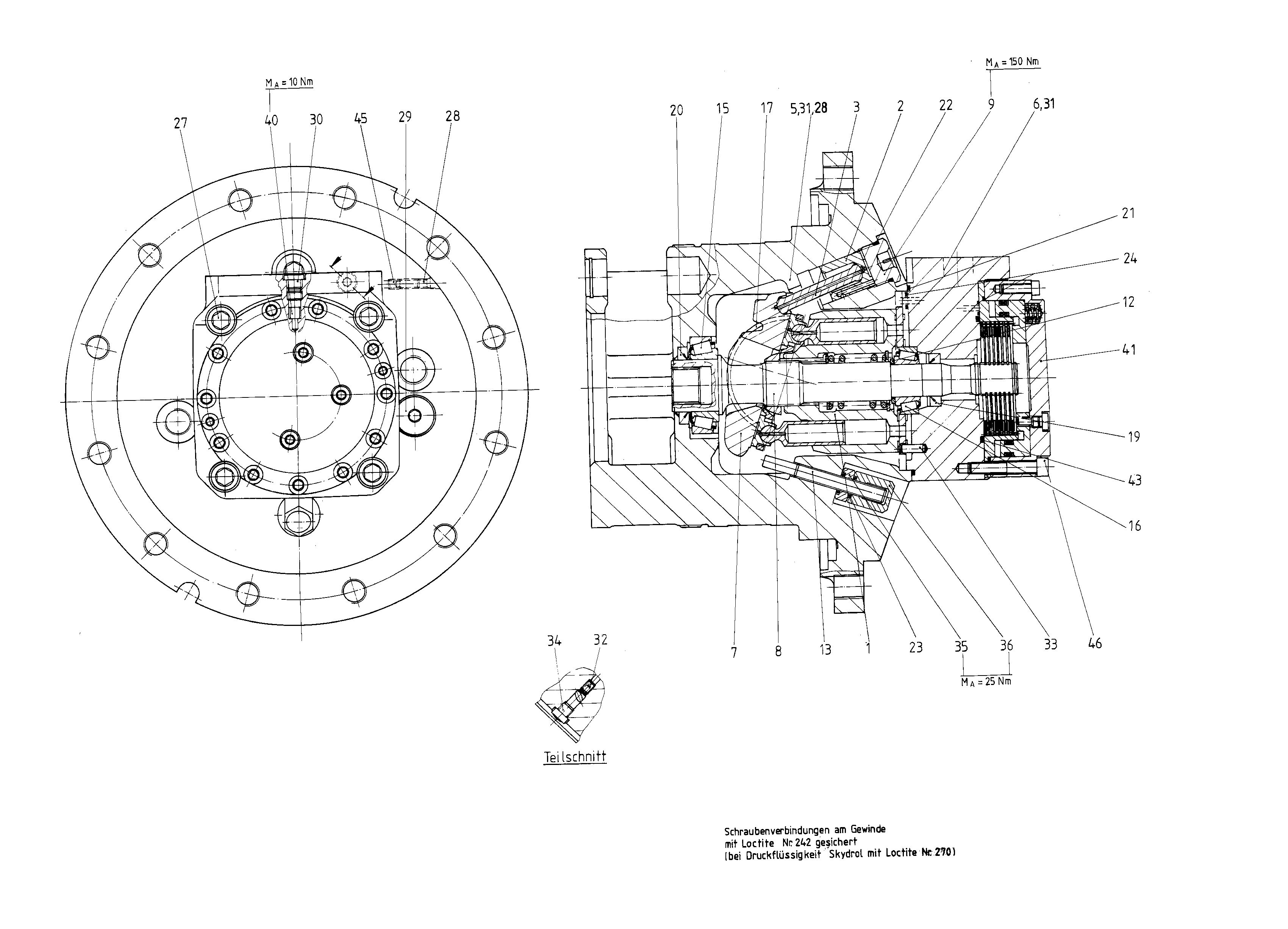 G A10V T 45 OV /50W1-PNN68B010GFT17 TD — Zeichnung