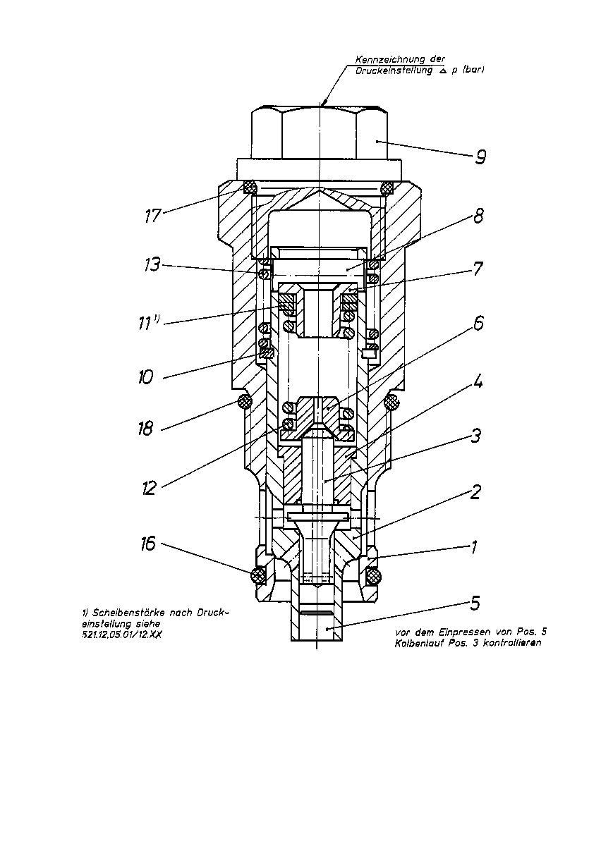 PRESSURE RELIEF VALVE — Zeichnung
