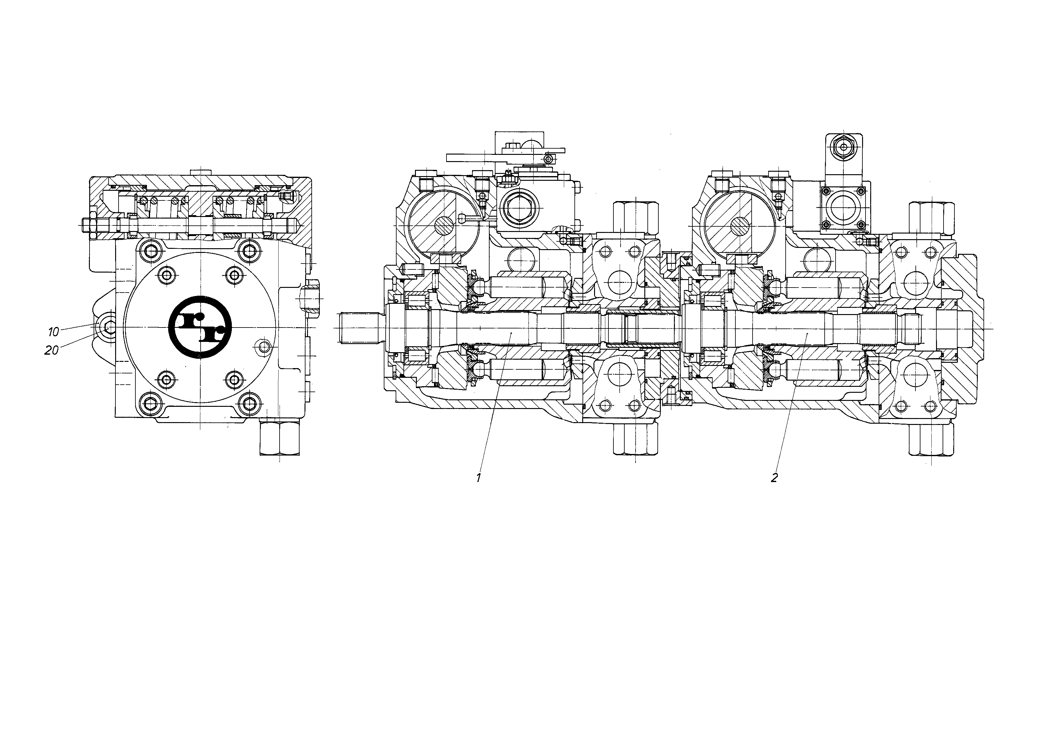 A11VG50HW+A11VG50EZ1 — Zeichnung