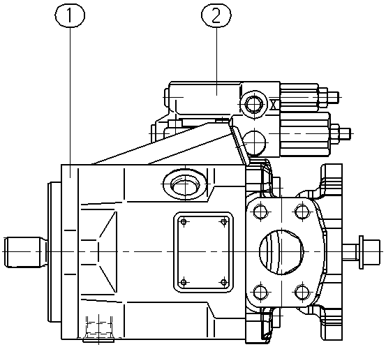 A A10V O 28 DFR1/52R-VSC73K68 -SO736 — Zeichnung