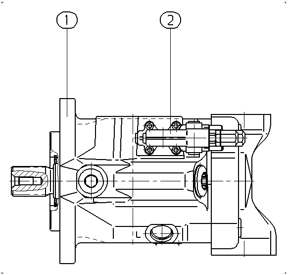 A A10V O 85 DR /52R-VUC12N00 — Zeichnung