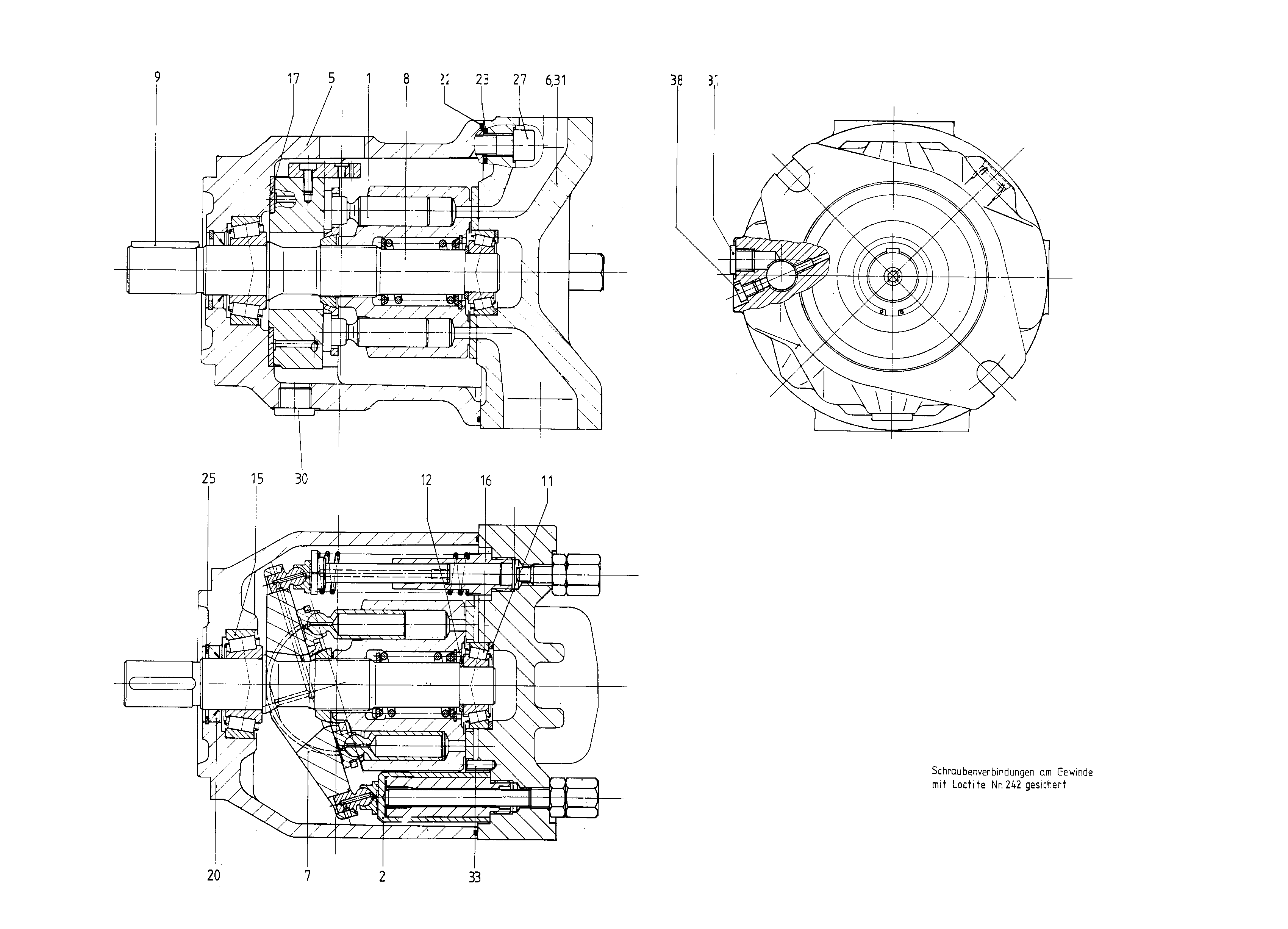 G A10VSO 71 OV /30R-PPA12N00 LR -SO203 — Zeichnung