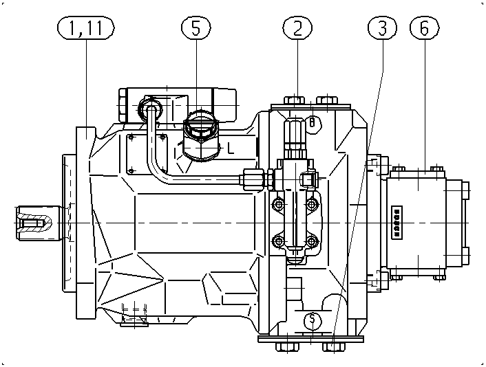 AP A10V O 71 DFLR/31R-VSC42G40 -S1666 — Zeichnung
