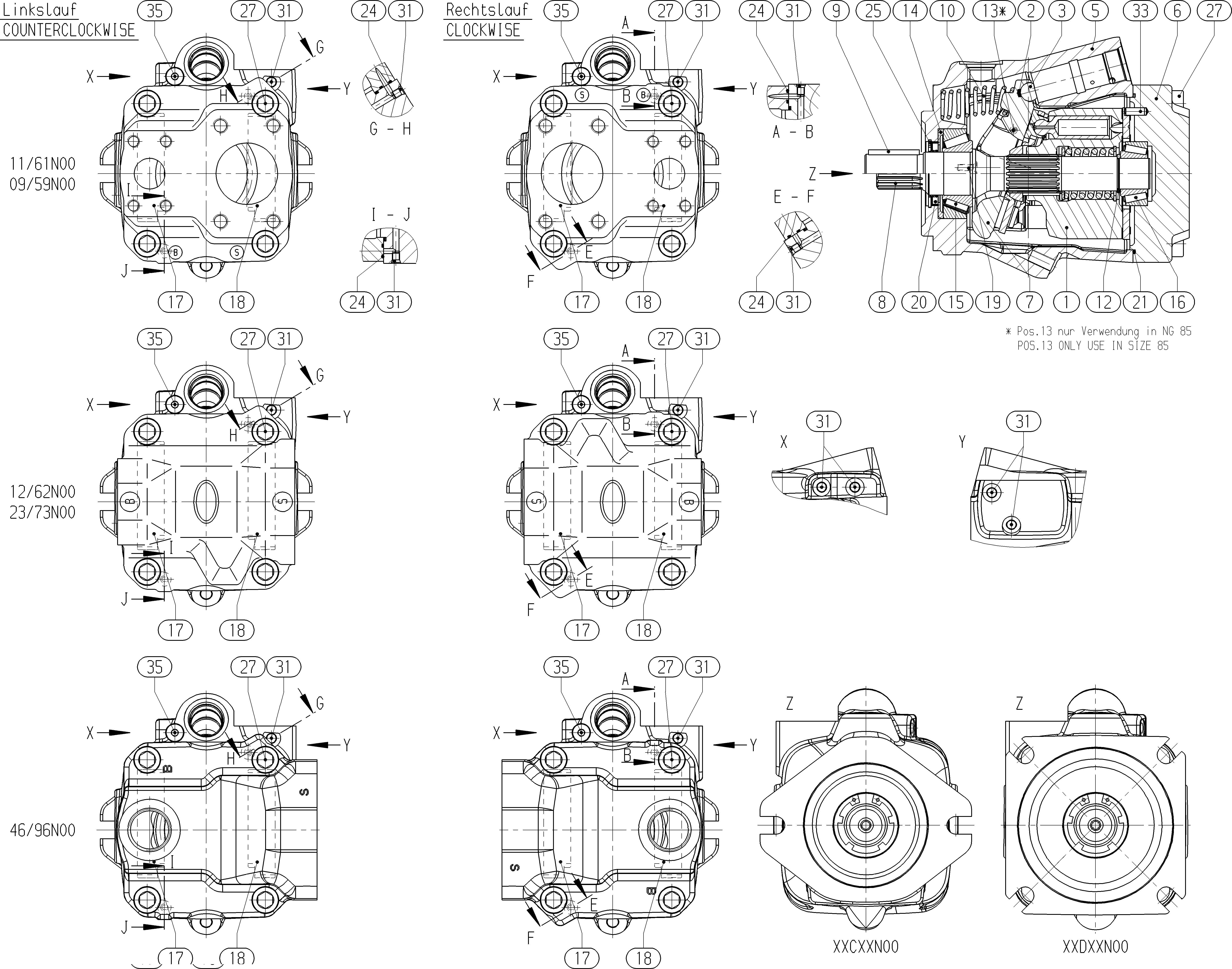 G A10V O 63 OV /53L-VUC12N00 — Zeichnung