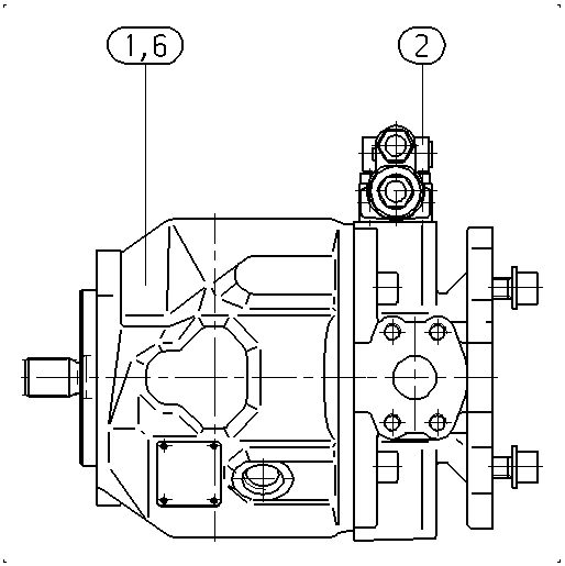 A A10V O 45 DFR1/31L-VUC62K01 -SO511 — Zeichnung