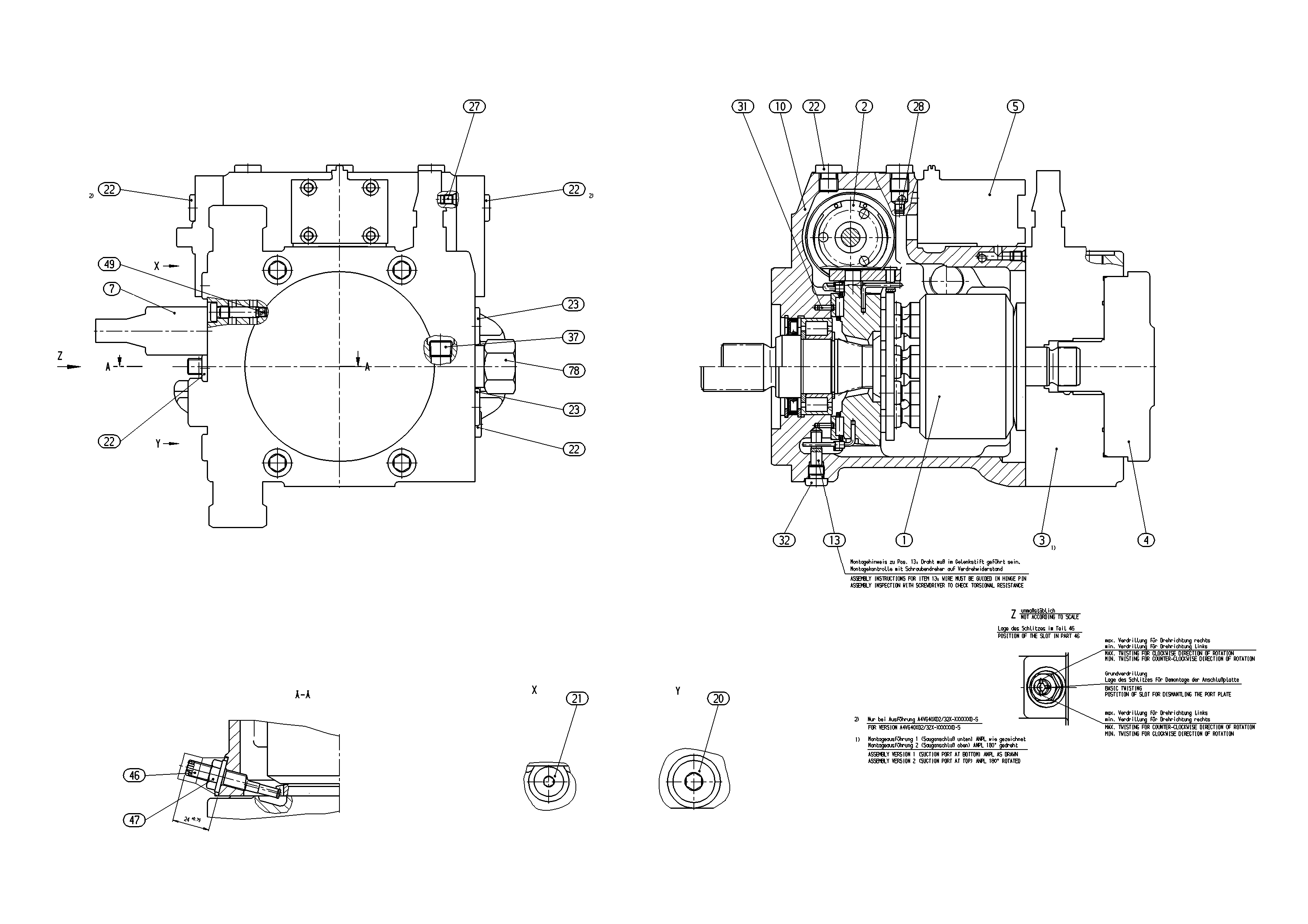 AA4VG40HWD2/32R-NUC52F045D-S — Zeichnung
