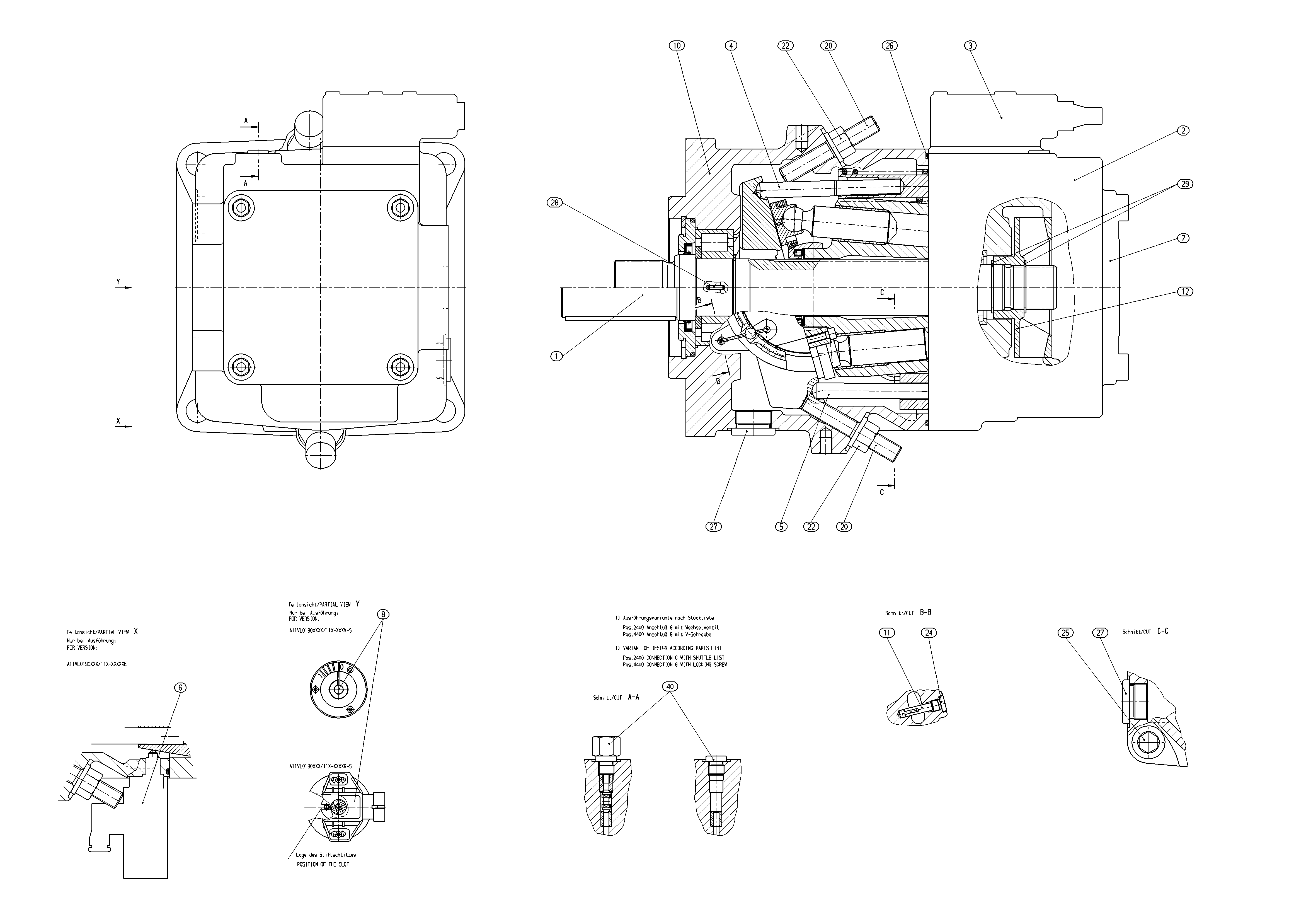 A11VO190DRS/11R-NSD12K02-S — Zeichnung