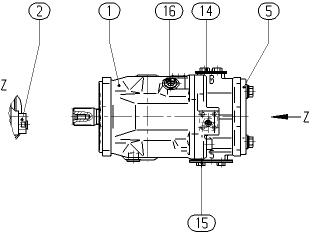 A A10VSO140 DFEH/31L-PSB12KD7 — Zeichnung