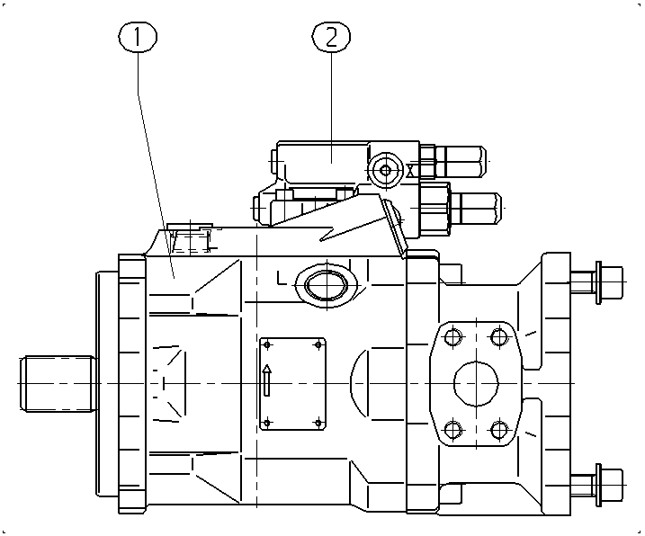 AA10VO60DFR/52L-PSD62K04 — Zeichnung