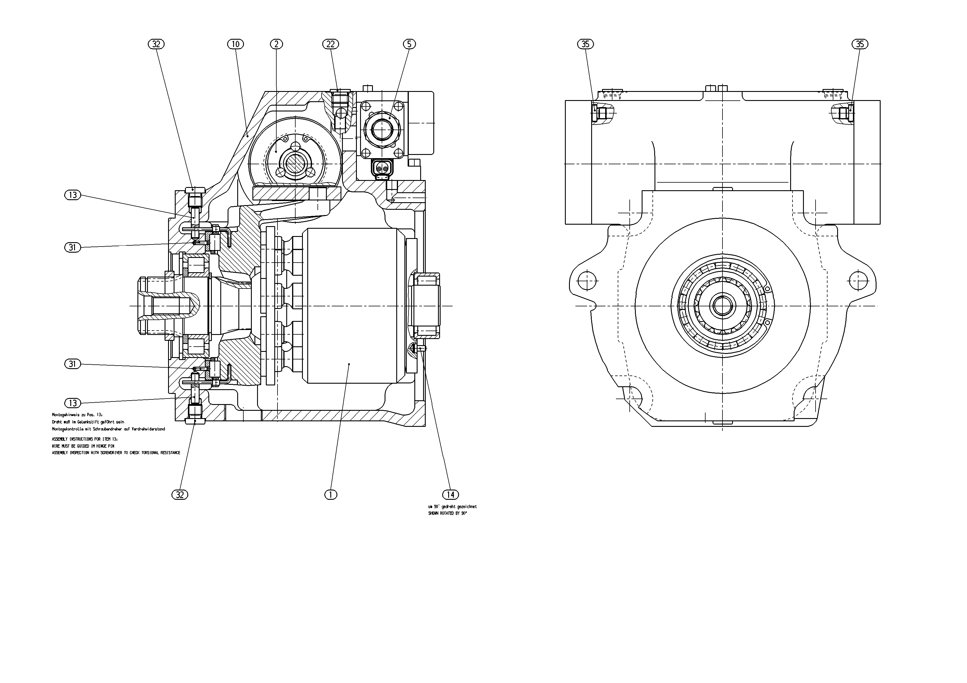 AXIAL-PISTON PUMP — Zeichnung