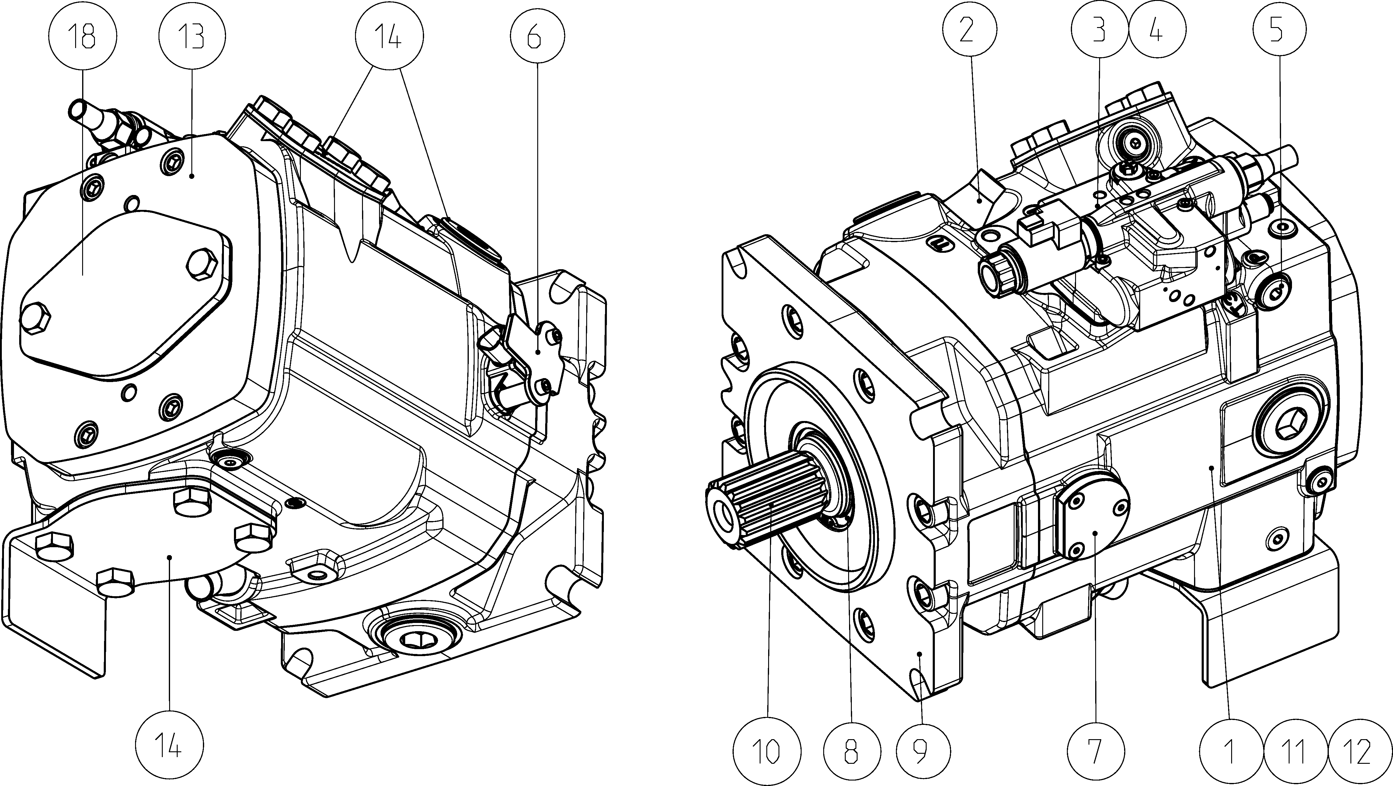 LA11VO210L3DGAPB/40MLVE4T21EB3S40-0E — Zeichnung