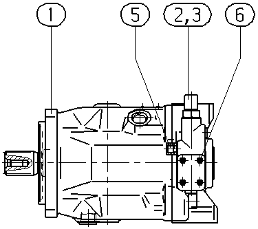 A A10V O140 DRG /31R-VSD62N00 -SO808 — Zeichnung