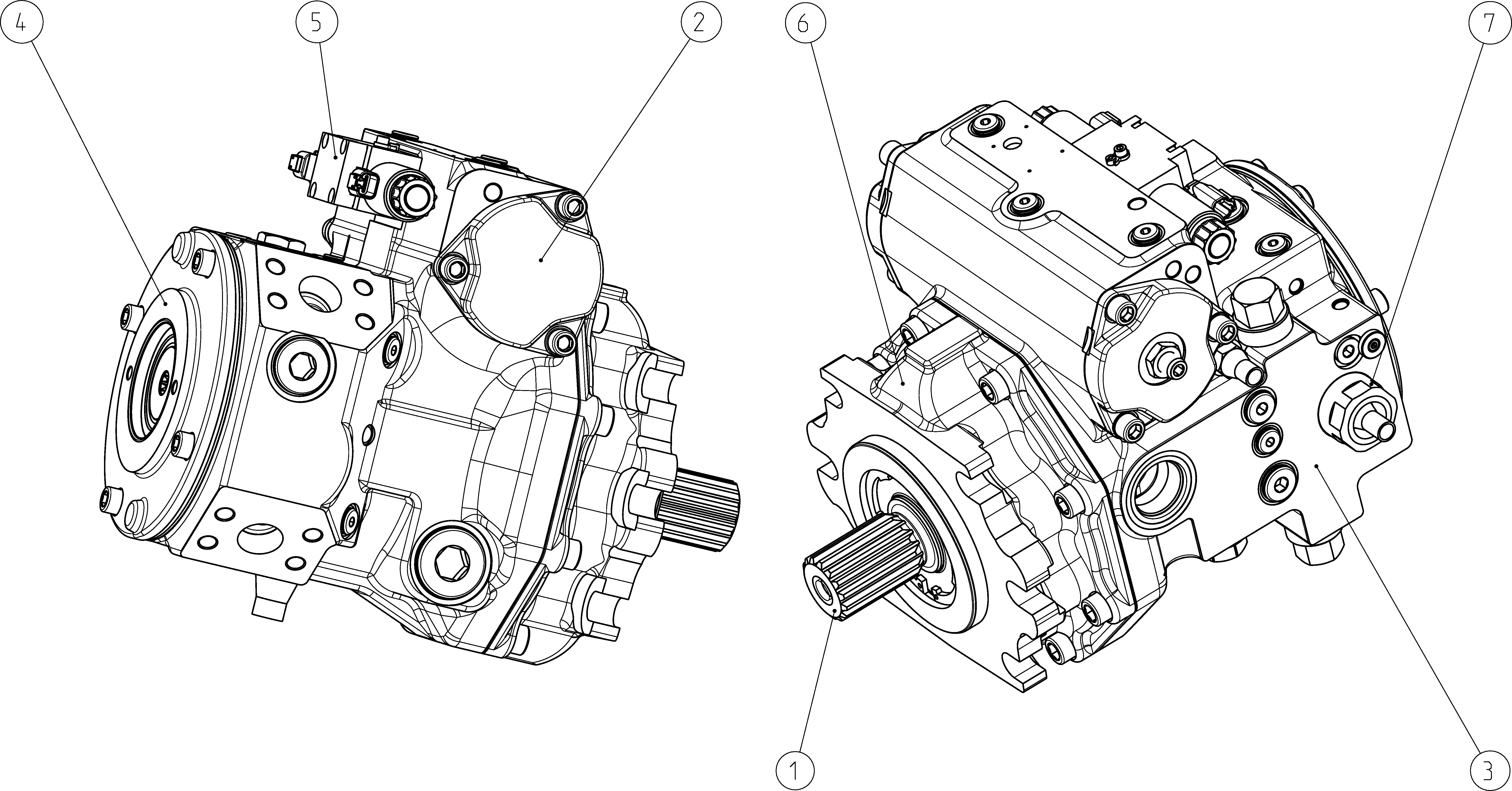 A4VG145EP2DP001/40MRND6T21BA2S2AS00-Y — Zeichnung