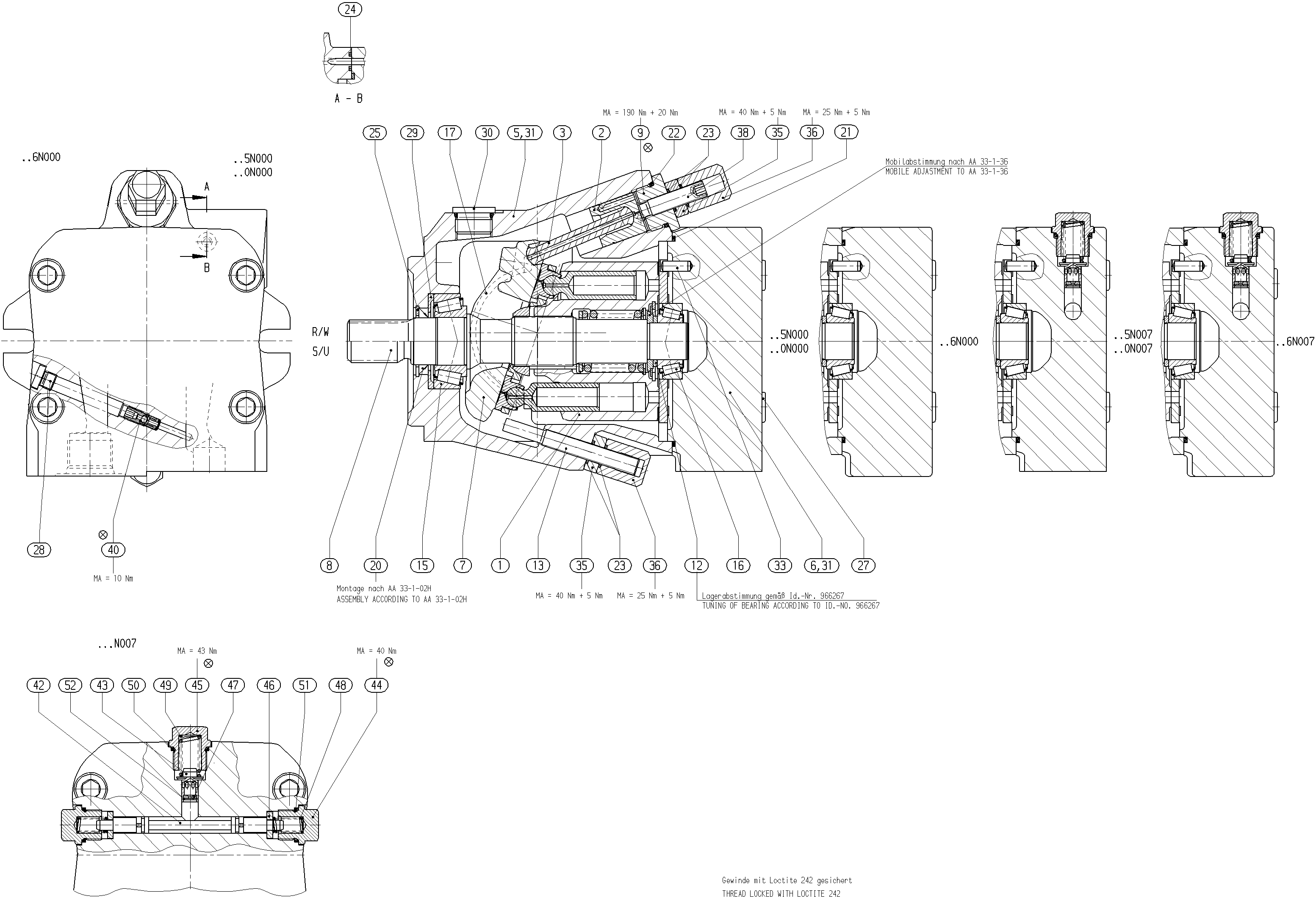 GA10VM45OV/52W1-VRC60N000-S2358 — Zeichnung