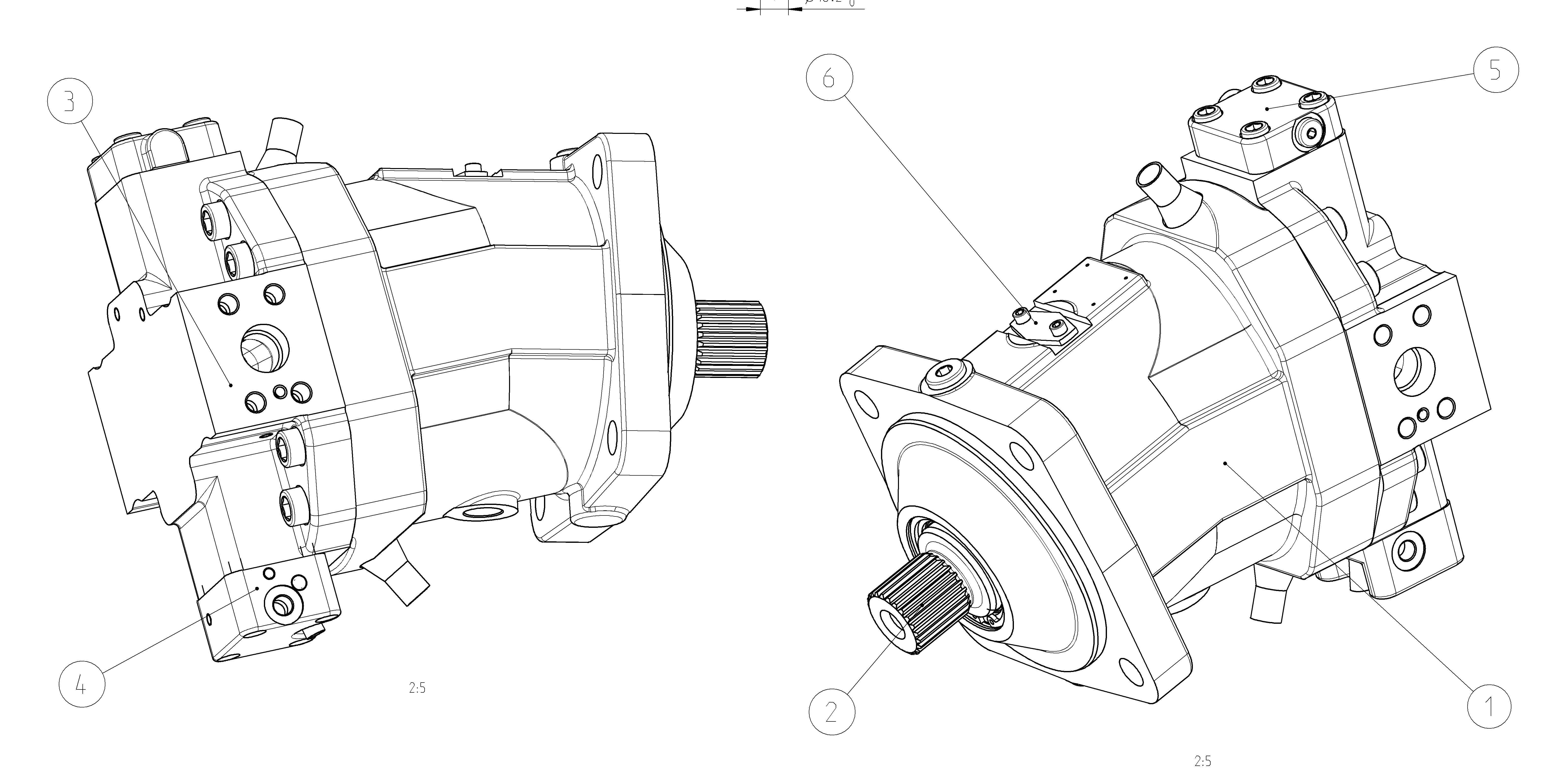 A6VM200HA1TX/63W-VAB020F0A-Y — Zeichnung