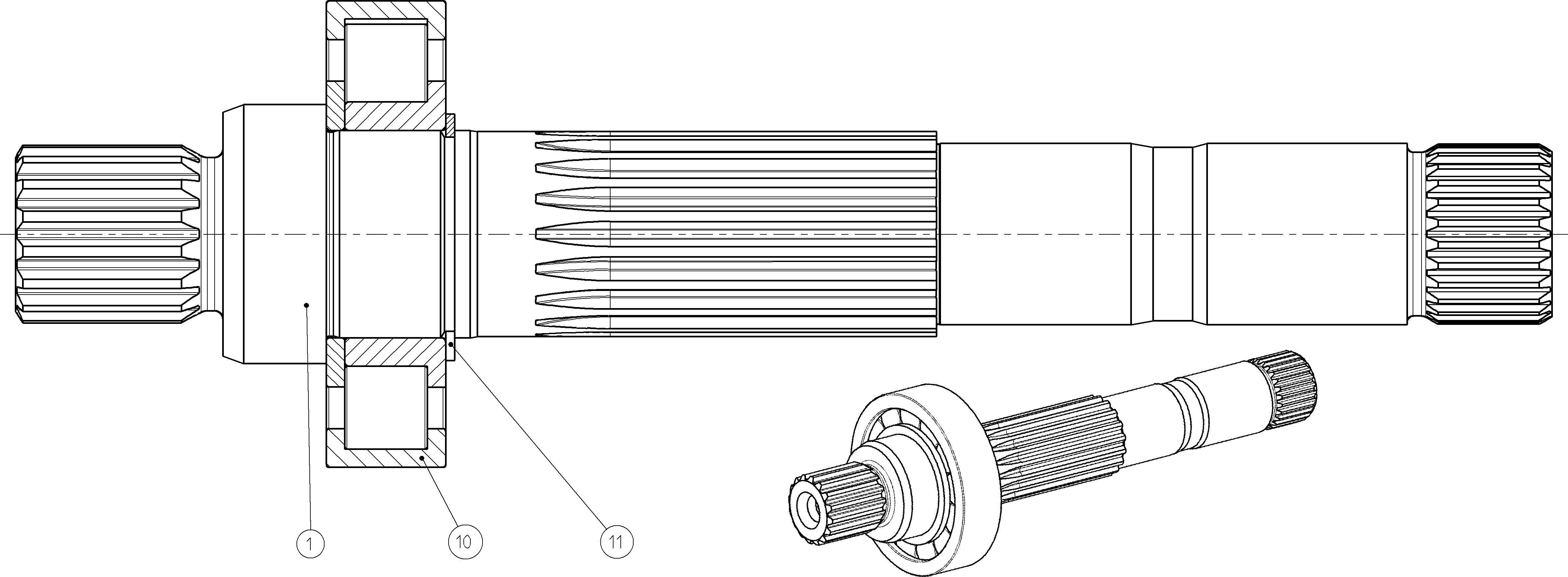 DRIVE SHAFT — Zeichnung