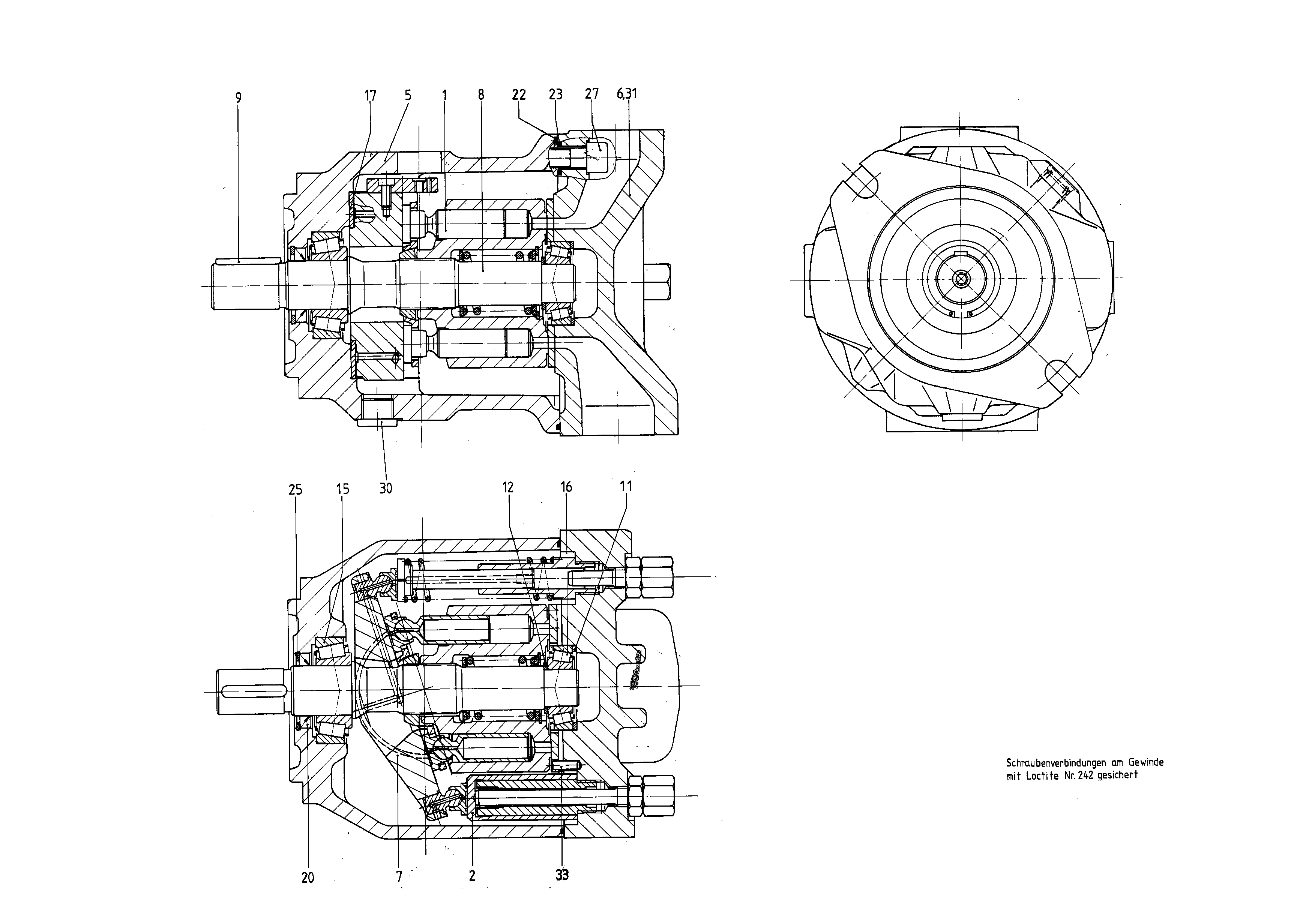 G A10VSO 71 OV /30R-PPA12N00 LR -SO239 — Zeichnung
