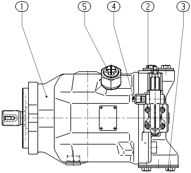 AL A10V O 45 DFR /31R-VSC12N00 — Zeichnung
