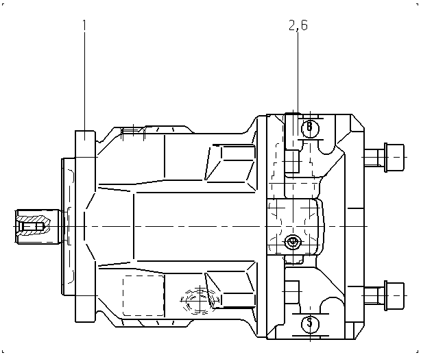 AA10VO71DR/31L-VSC62K68-SO600 — Zeichnung