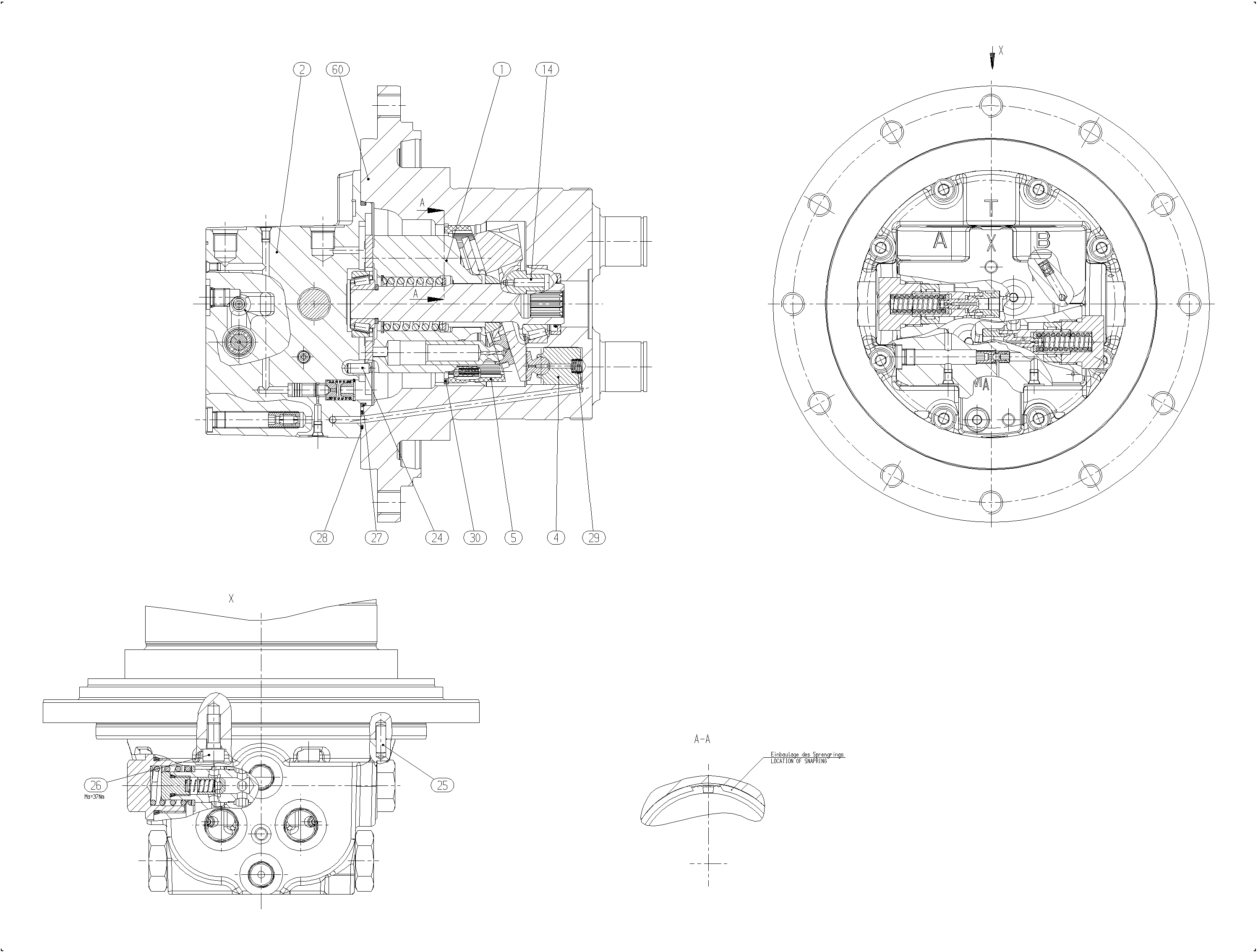 A10VT28HZ/10W140-NN81N000 — Zeichnung
