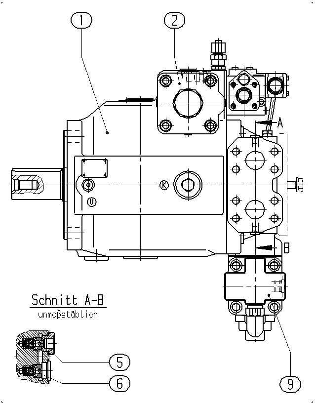 P A4VSG 355 HD1A /30R-PPB10KB59N — Zeichnung
