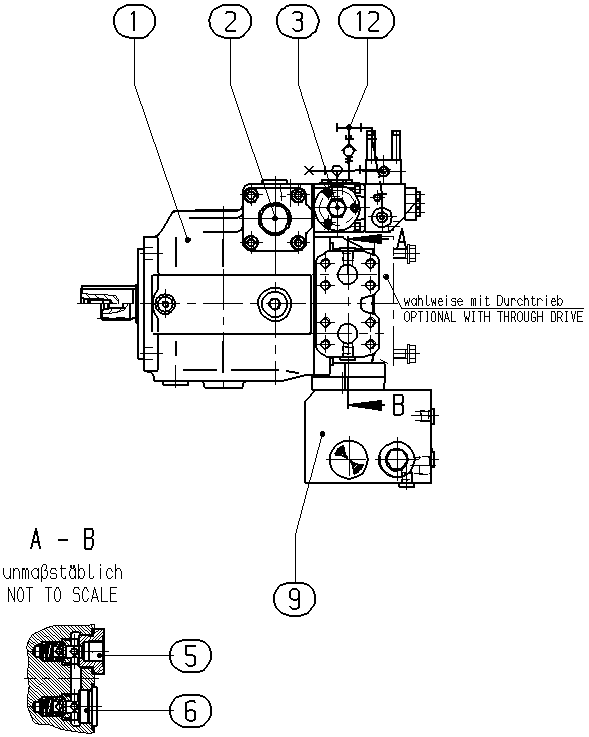 P A4VSG 71 HD1T /11R-PPB10K319N-S1746 — Zeichnung