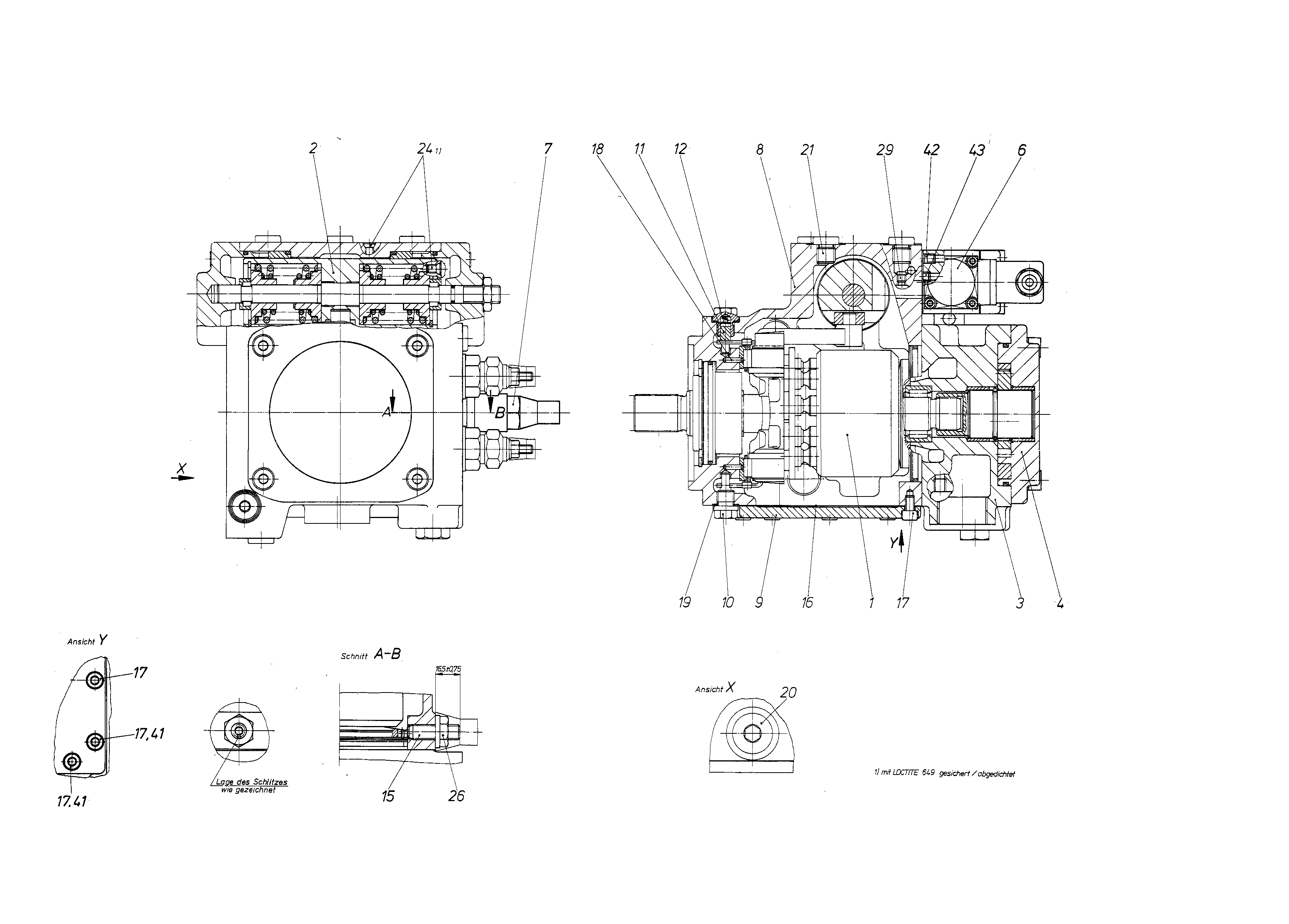 A4VG28DA16/30R-PZC10F001S-S — Zeichnung
