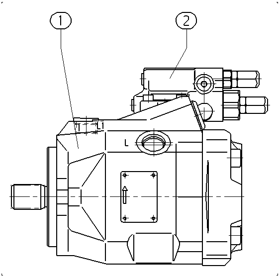 A A10V O 45 DFR1/52L-PSC11N00 -SO717 — Zeichnung