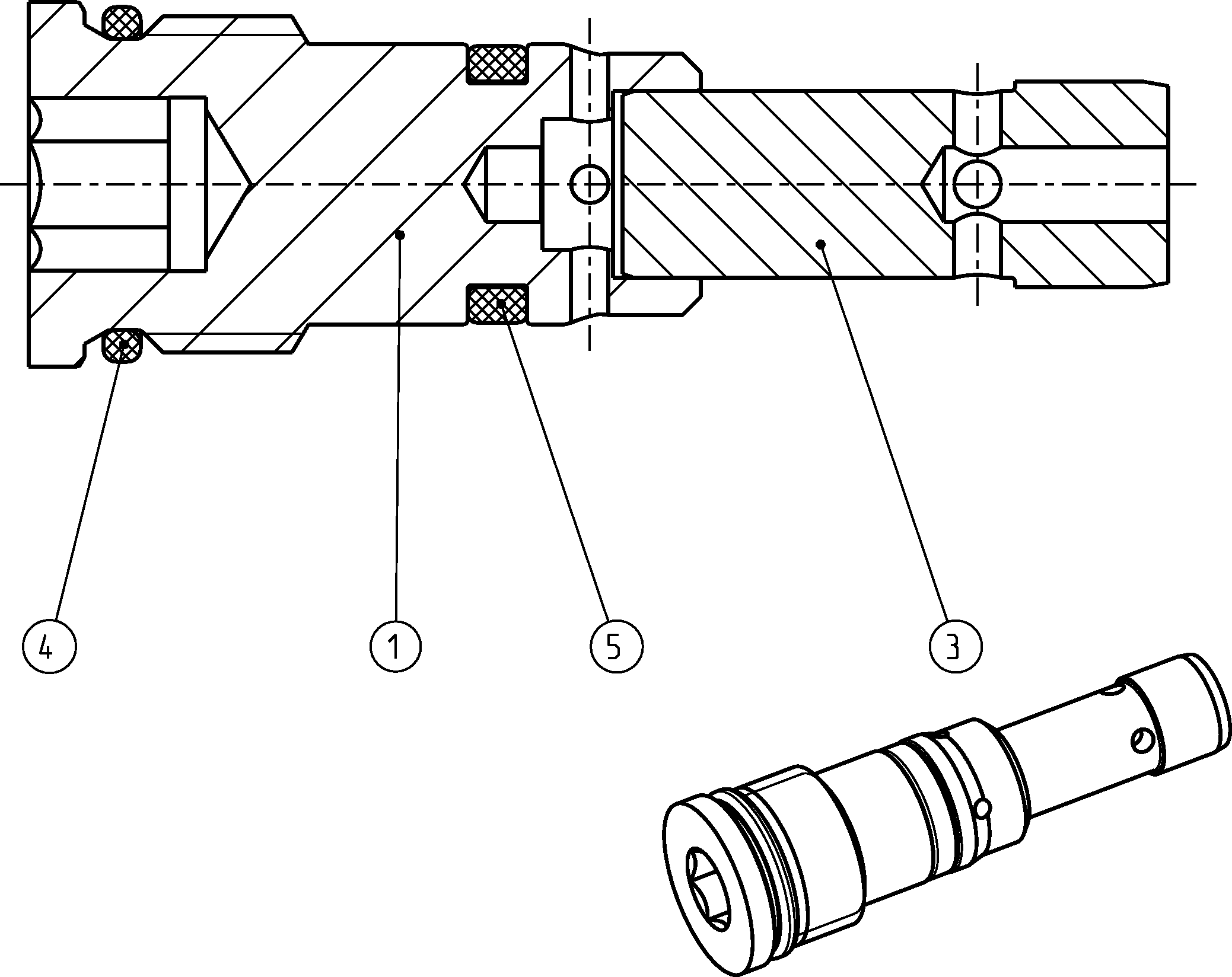 SHUTTLE VALVE — Zeichnung
