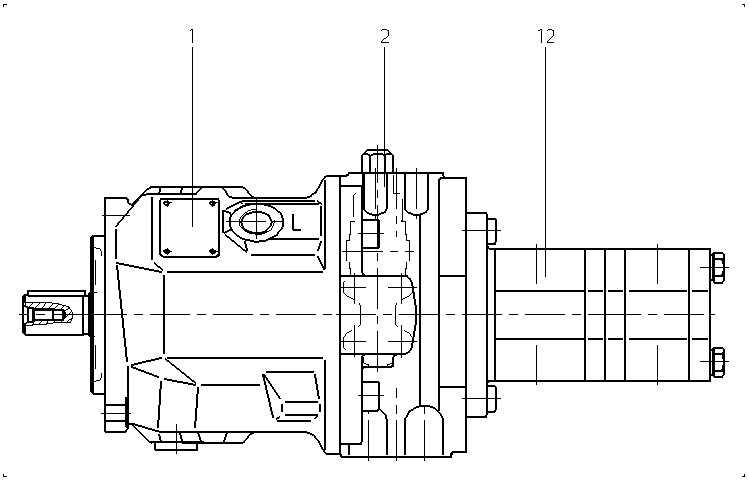 A A10VSO 28 DR /31L-PPA12G44 — Zeichnung