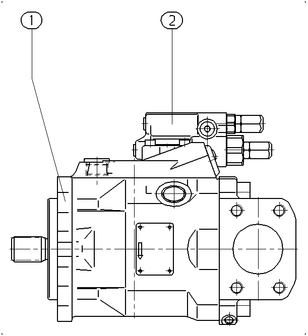 A A10V O 60 DFR /52R-PUC12N00 — Zeichnung