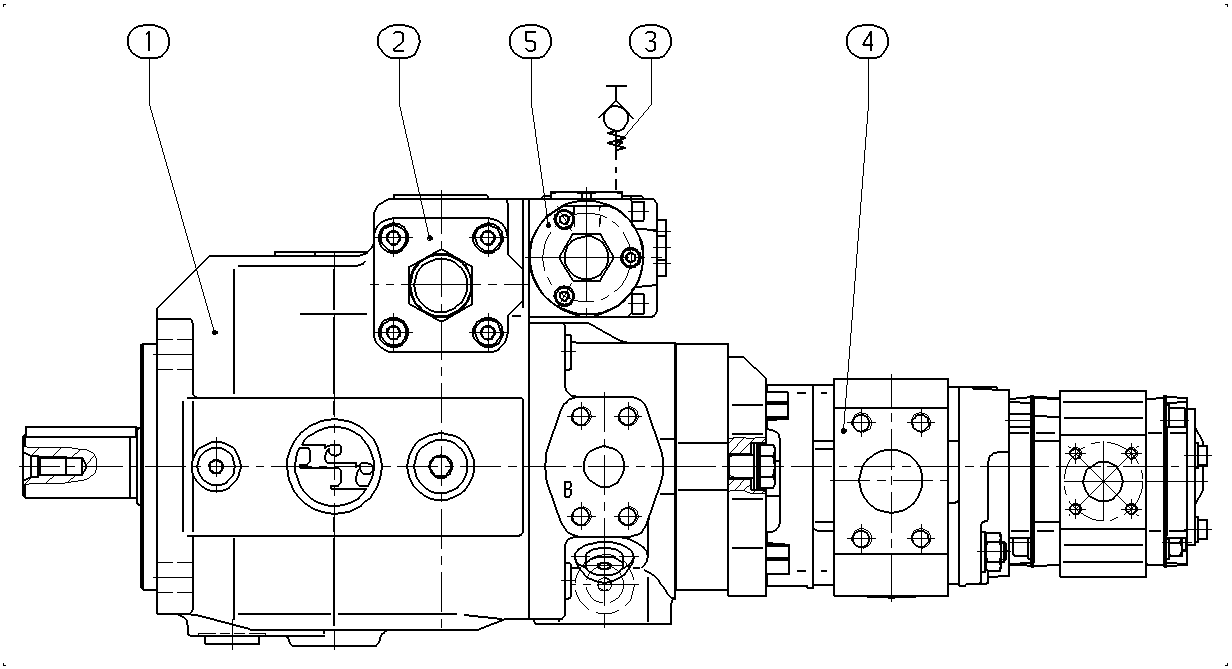 A A4VSO 40 HD1 /11R-PZB13P54 -SO 97 — Zeichnung