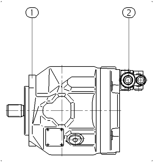 AA10VO45DFR1/31L-VSC11N00-S1974 — Zeichnung