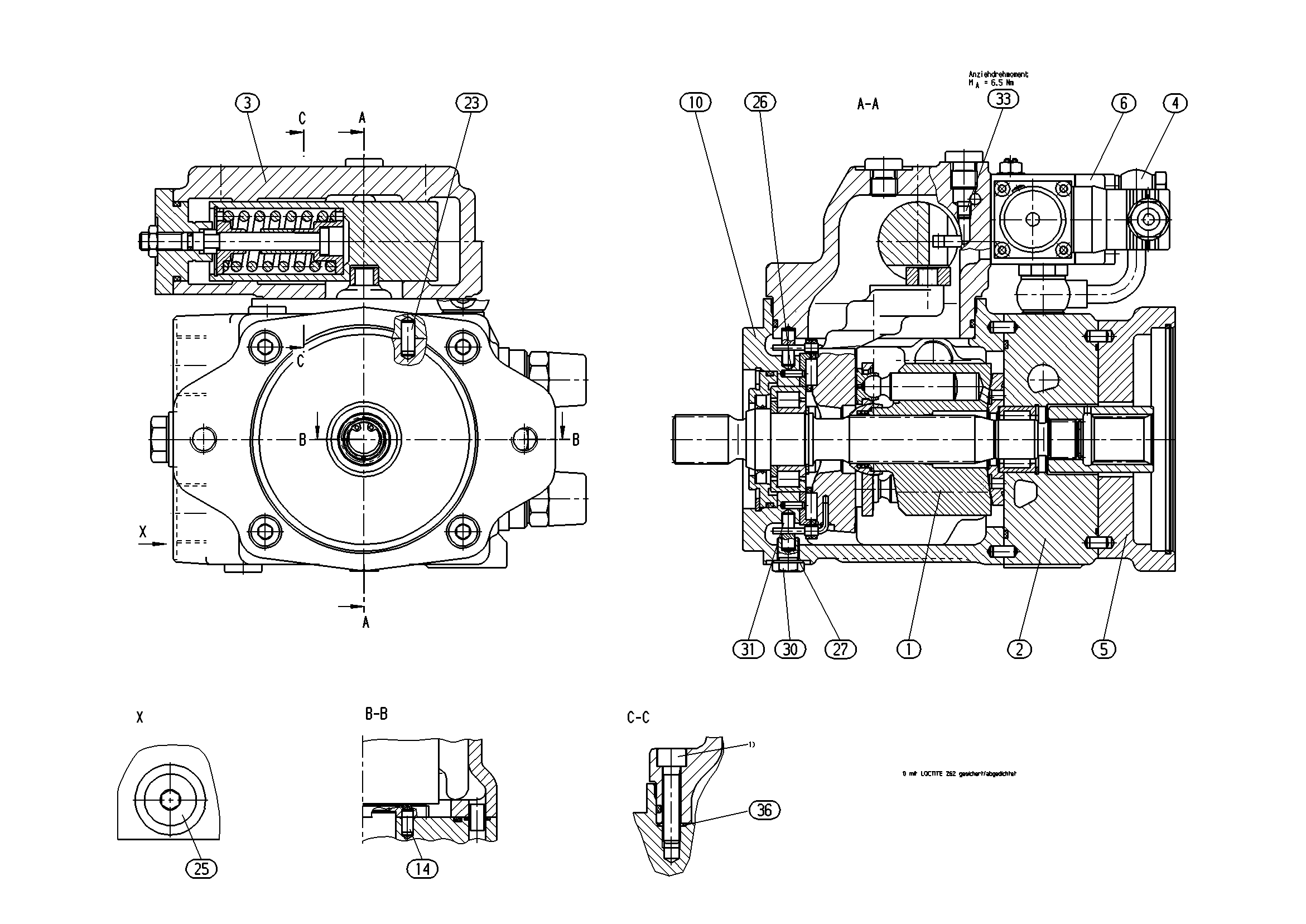 A11VG12EP11/11L-NSC16K021E-S — Zeichnung
