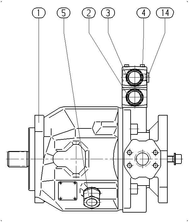 A A10V O 71 DFR1/31L-PSC42K04 -S1708 — Zeichnung