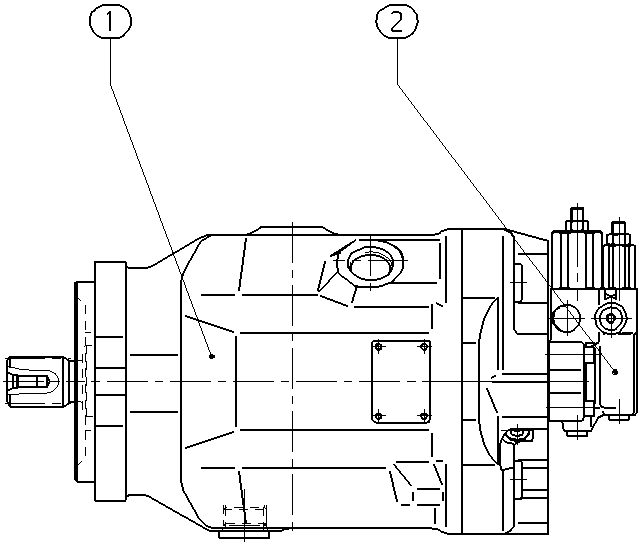 AP A10V O 74 DFR1/31L-VSC91N00 -SO413 — Zeichnung