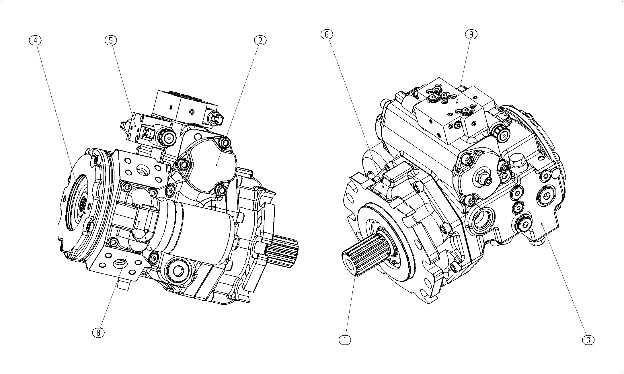 AXIAL-PISTON PUMP — Zeichnung