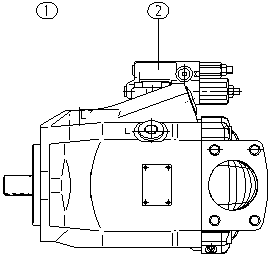 AXIAL-PISTON PUMP — Zeichnung