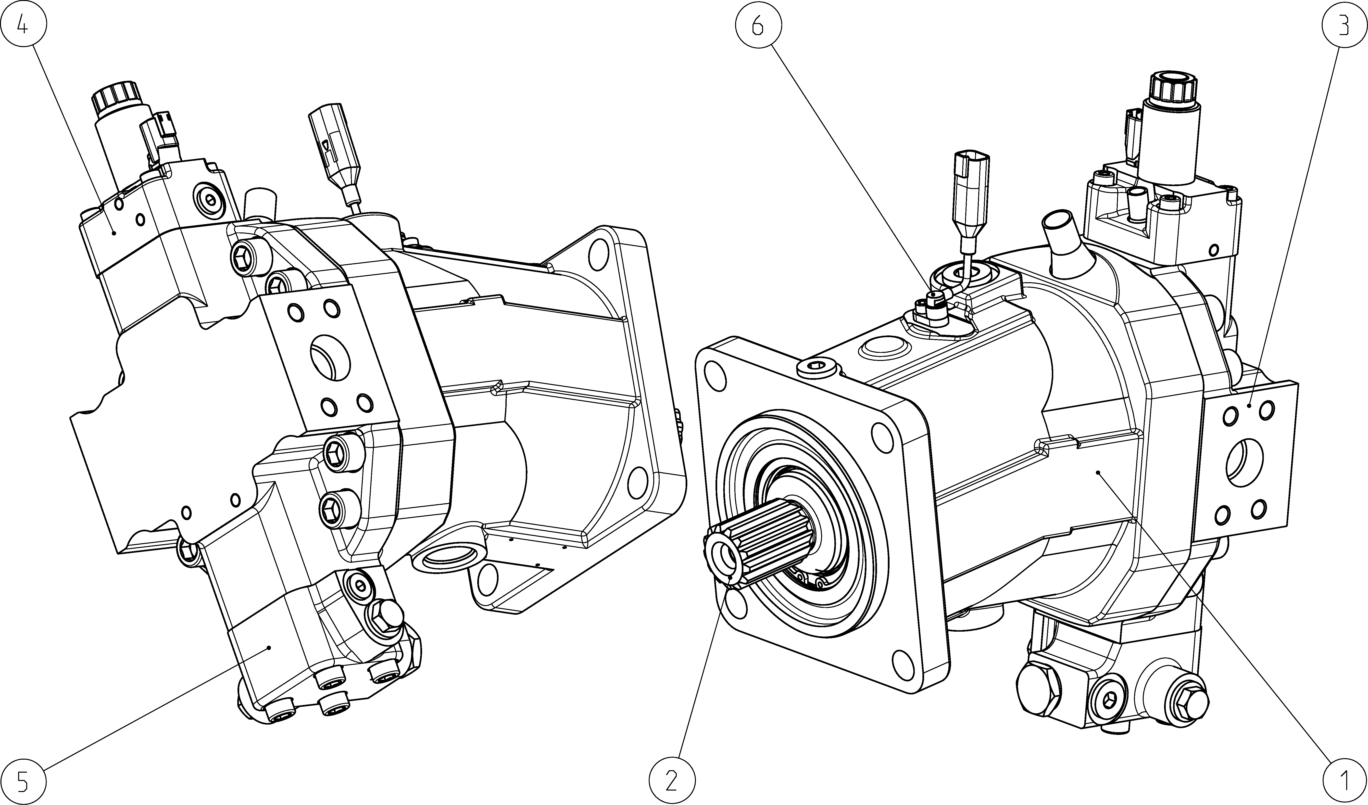 A6VM160EP500P000A/65AWV0D4T12DV-S — Zeichnung