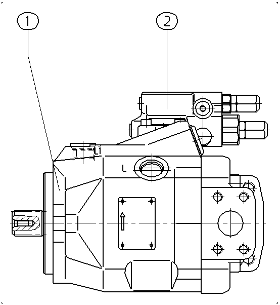 A A10V O 45 DR /52L-PSC62N00 — Zeichnung