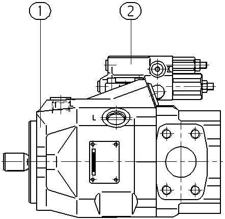 A A10V O 45 DRG /52R-VUC12K01 — Zeichnung