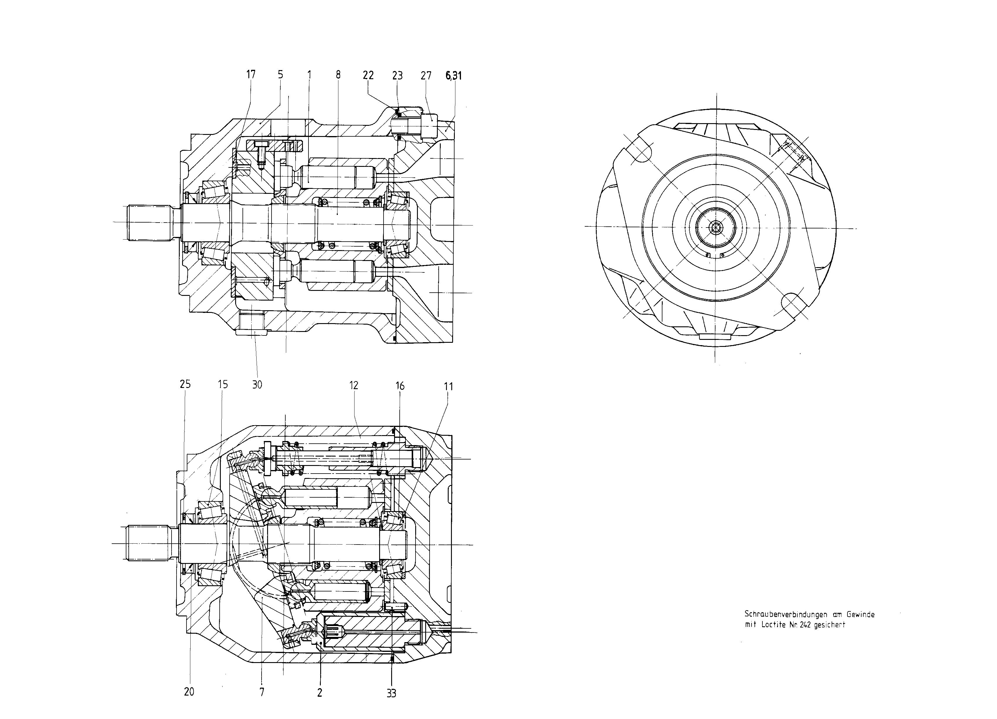 G A10V O 74 OV /31R-PSC61N00 LR -SO136 — Zeichnung