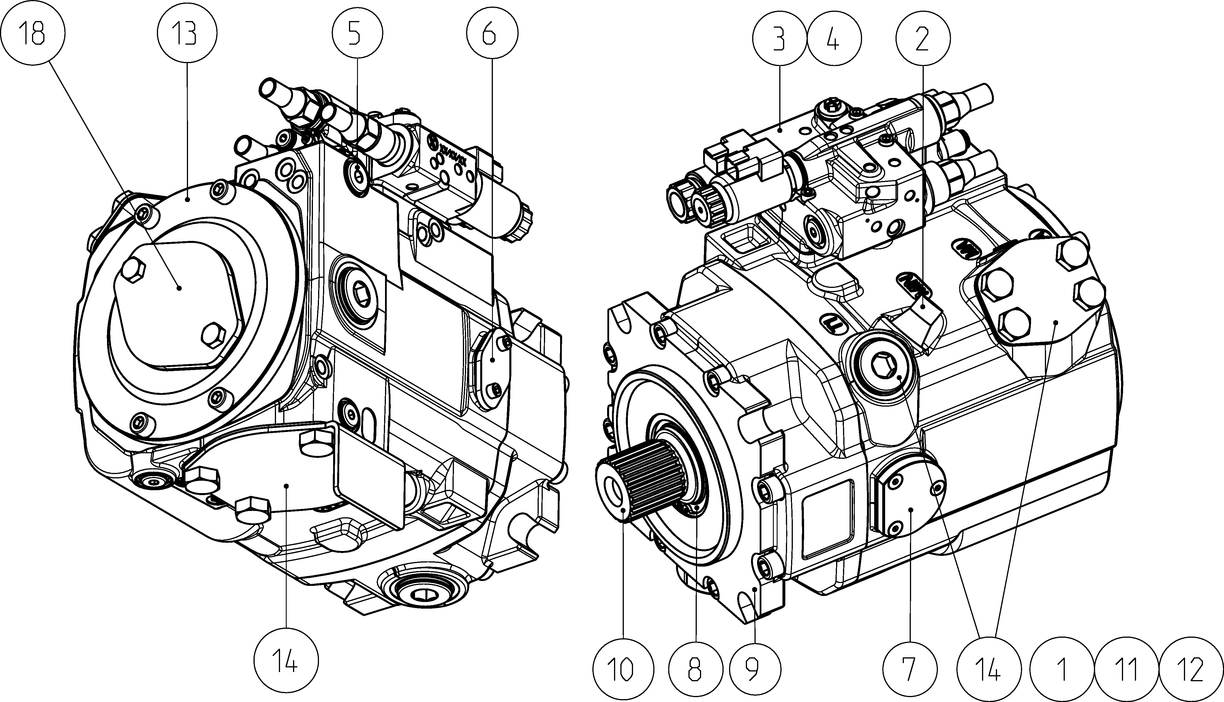 LA11VO145L4S4AP0/40MRVD4A21EA7S30-SE — Zeichnung