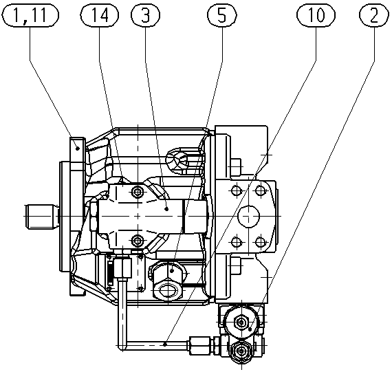 A A10V O 28 DFLR/31R-PSC12N00 -SO160 — Zeichnung