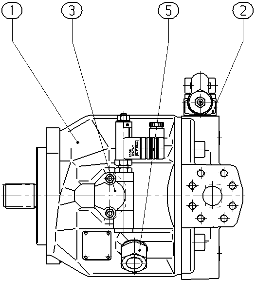 A A10V O 74 DR /31L-VSC42N00 -SO 23 — Zeichnung